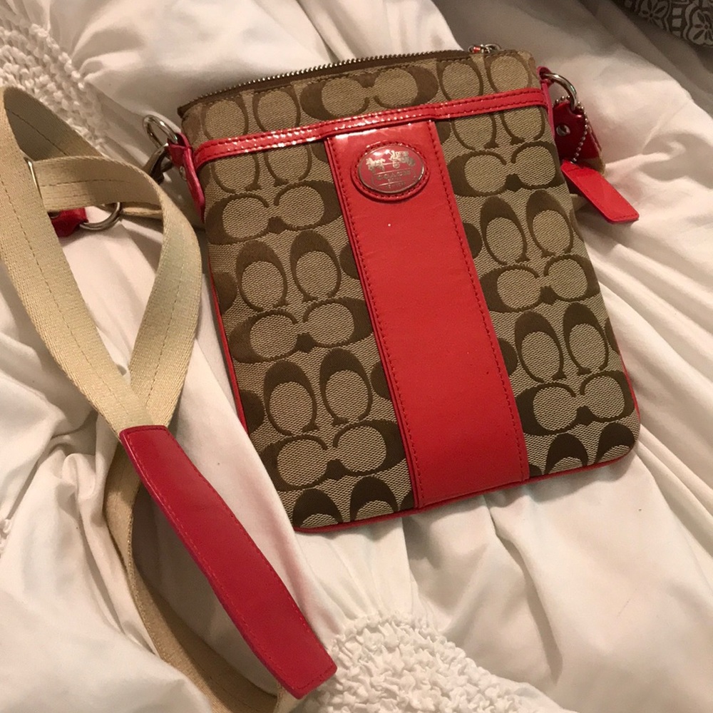 Pink Coach Cross Body Purse